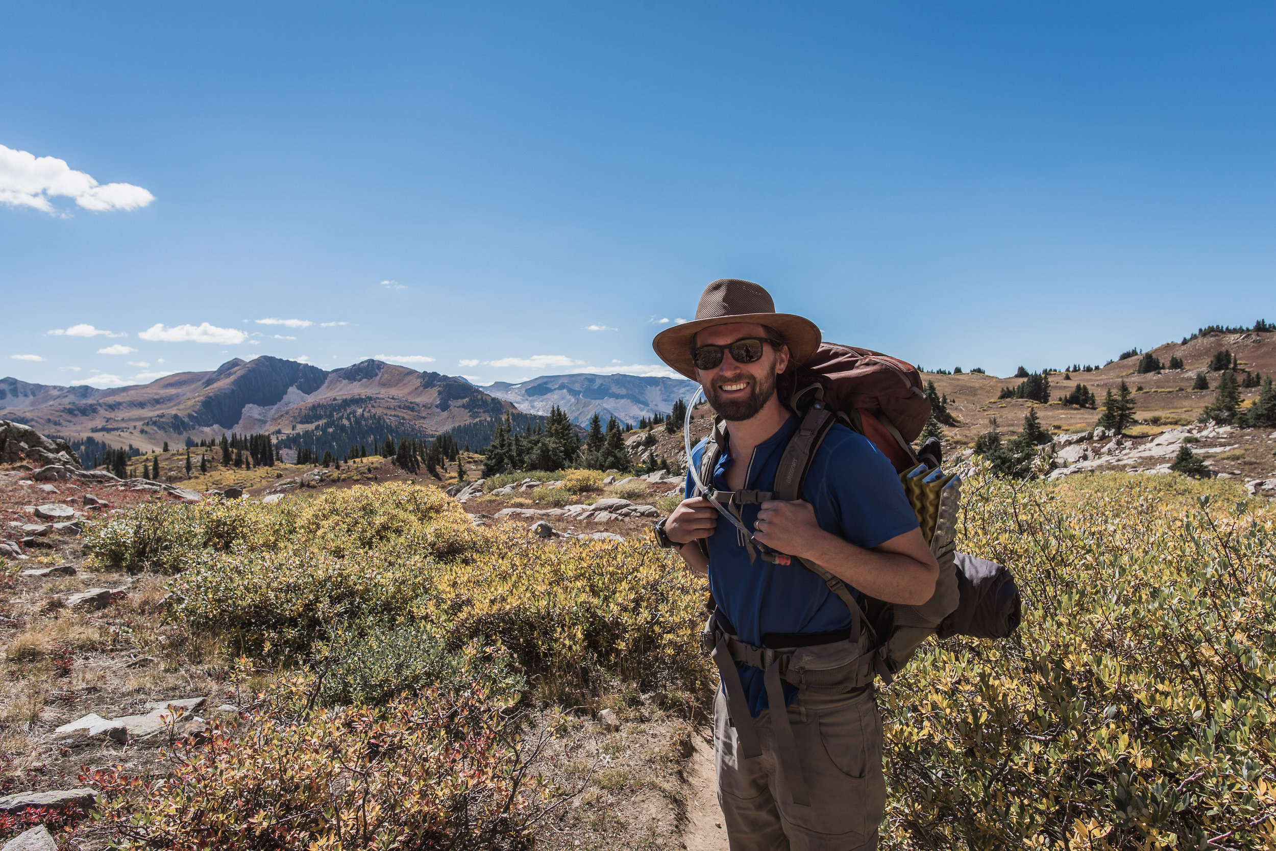 four pass loop fall colors backpacking aspen boulder photographers