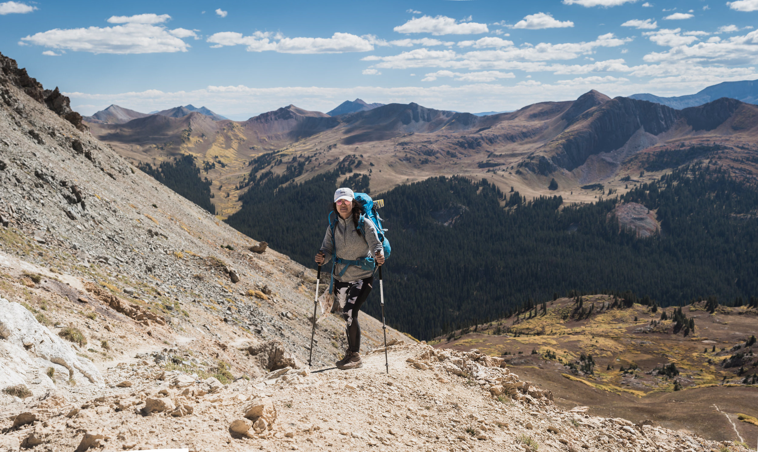 four pass loop fall colors backpacking aspen boulder photographers