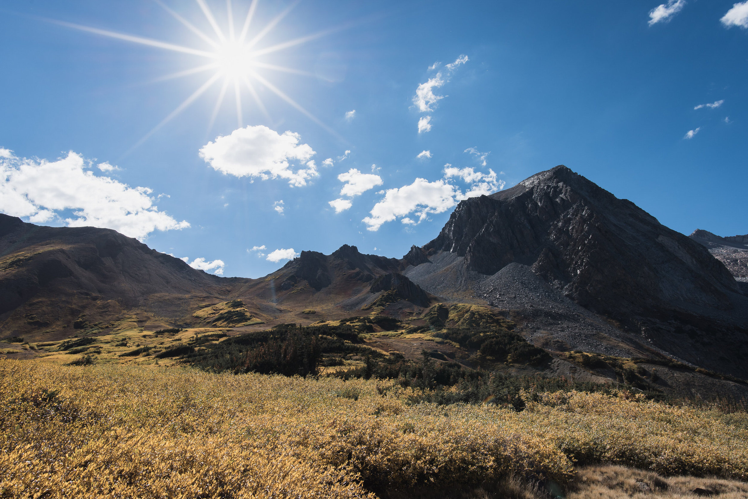 four pass loop fall colors backpacking aspen boulder photographers