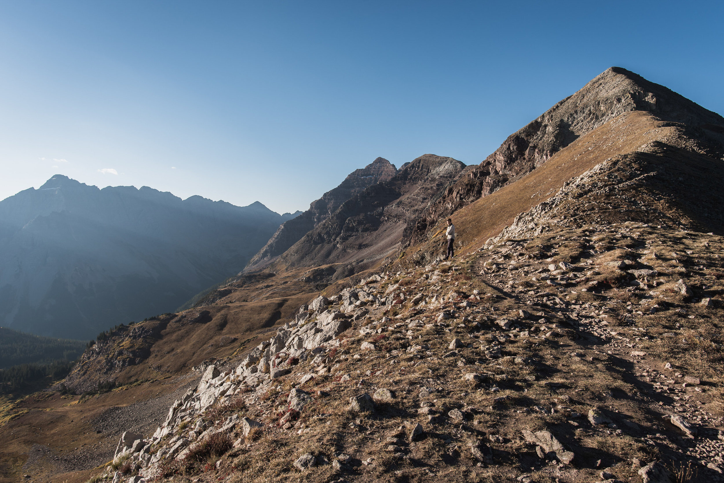 four pass loop fall colors backpacking aspen boulder photographers