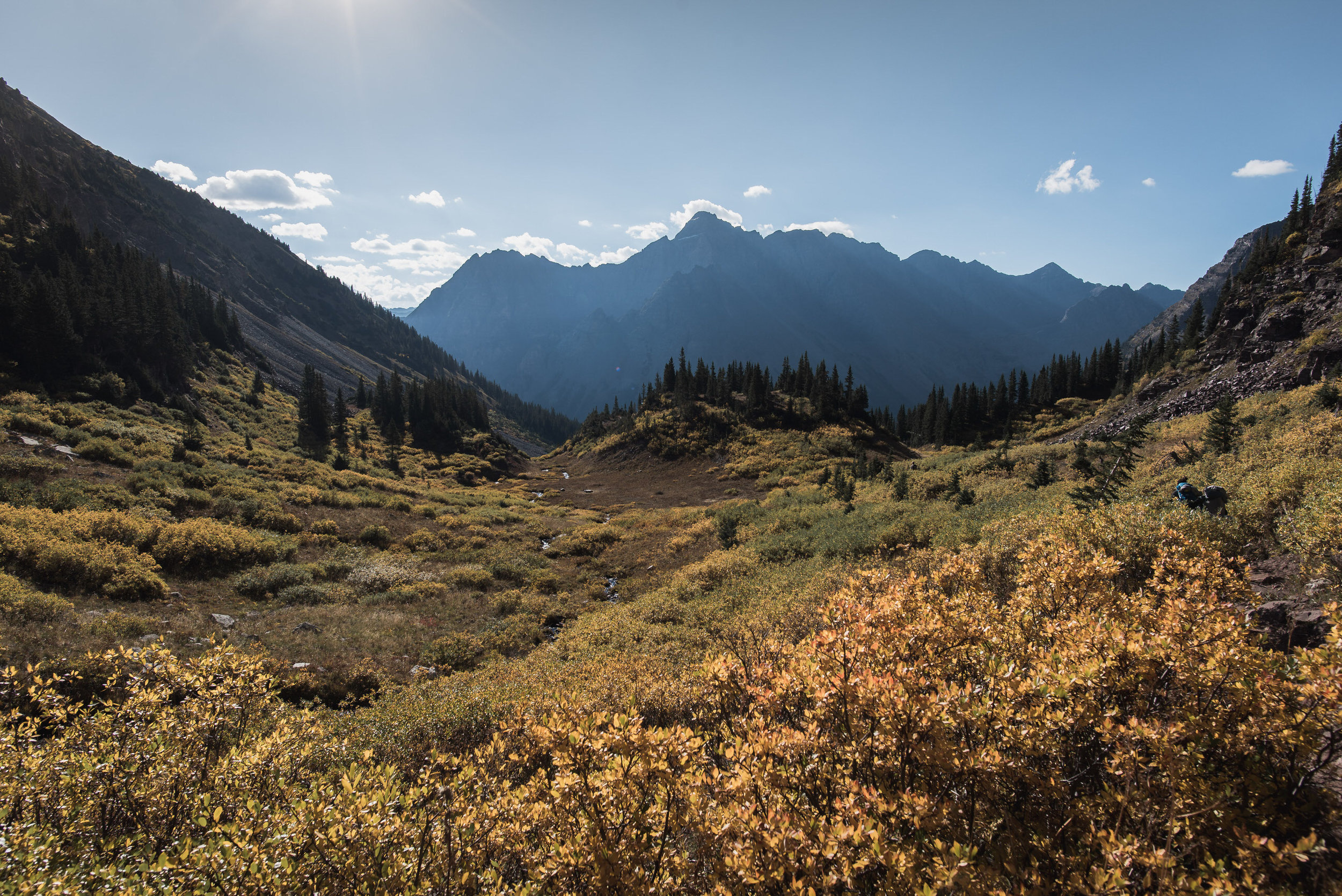 four pass loop fall colors backpacking aspen boulder photographers