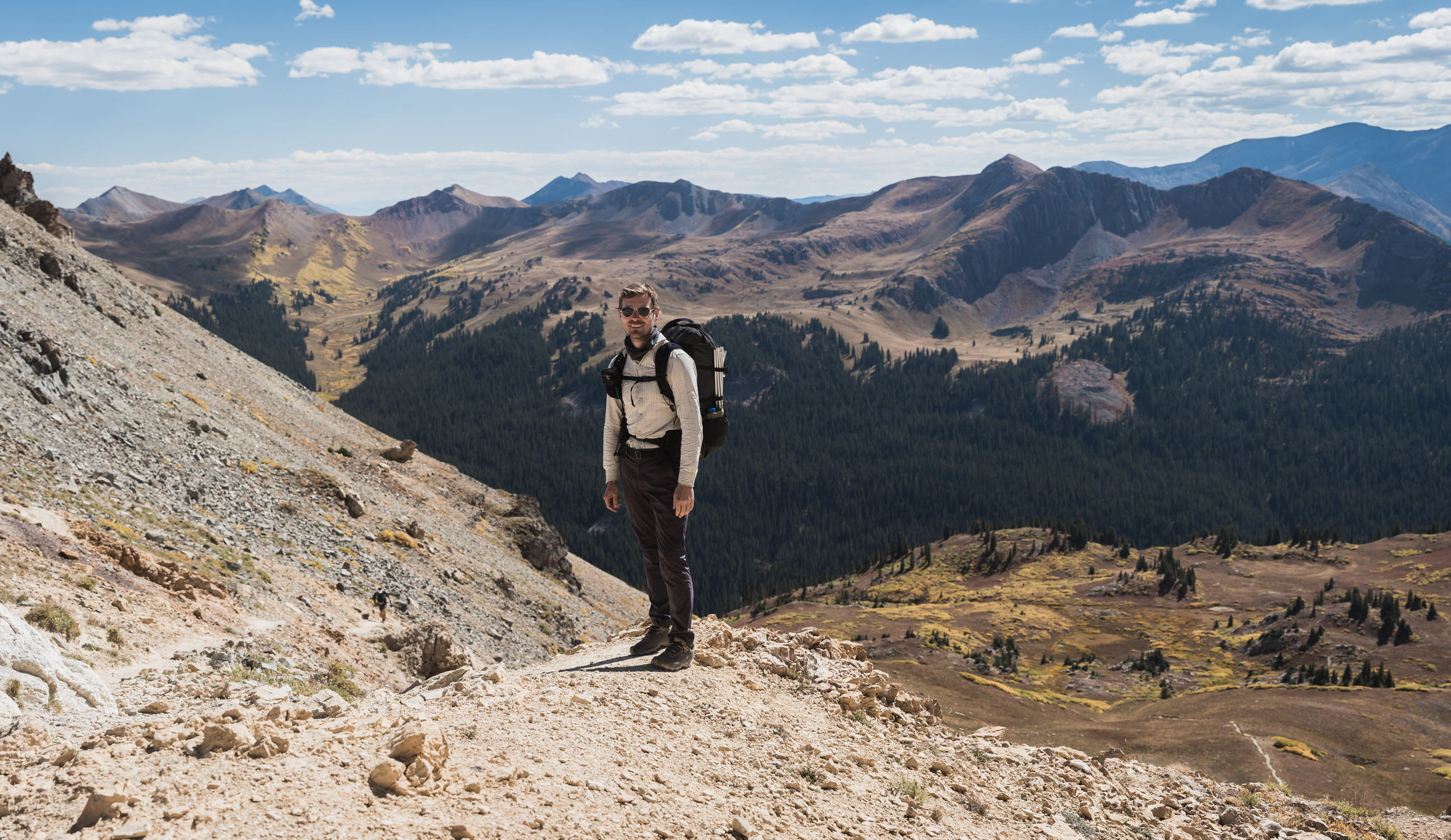 four pass loop fall colors backpacking aspen boulder photographers