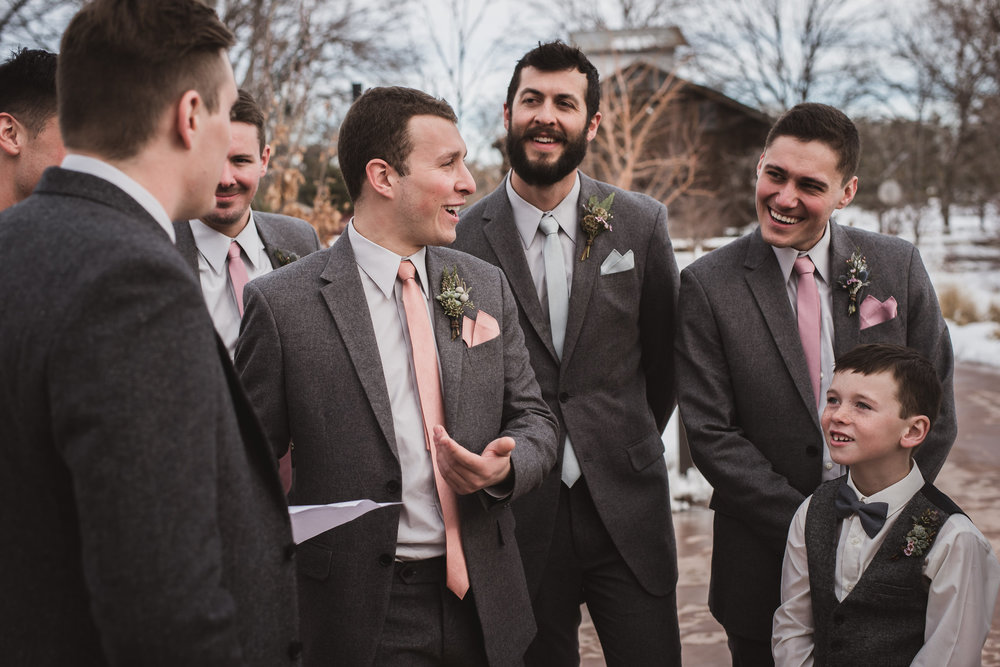 raccoon creek winter wedding photography boulder colorado mountains