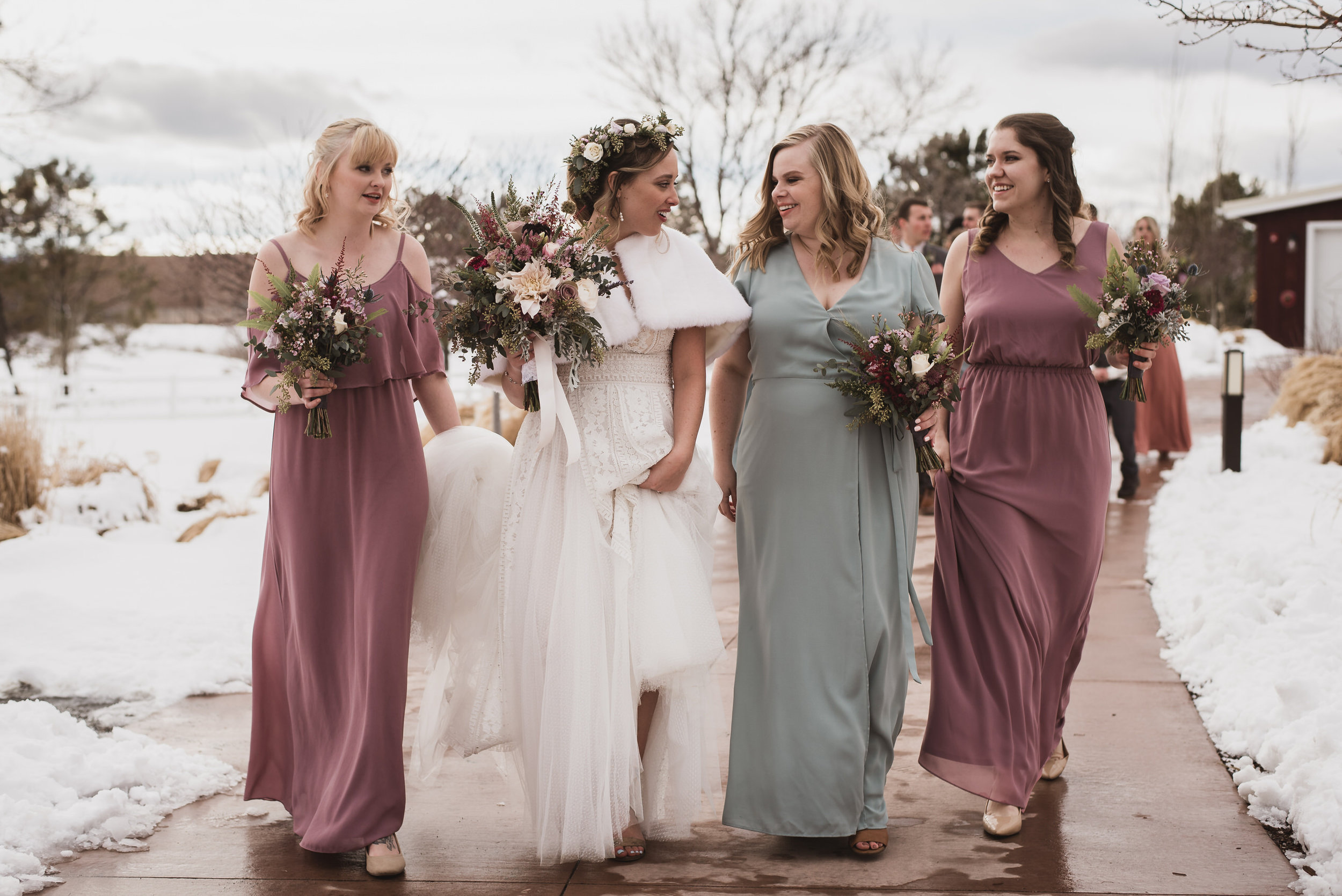 raccoon creek winter wedding photography boulder colorado mountains