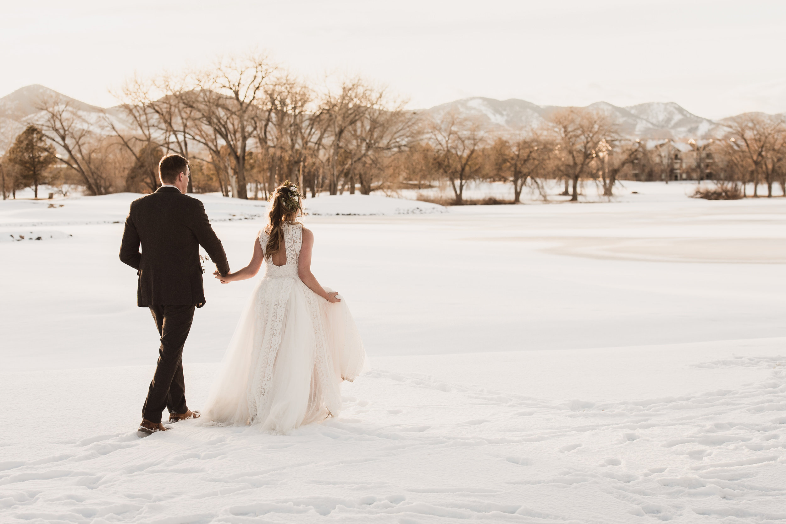 raccoon creek winter wedding photography boulder colorado mountains
