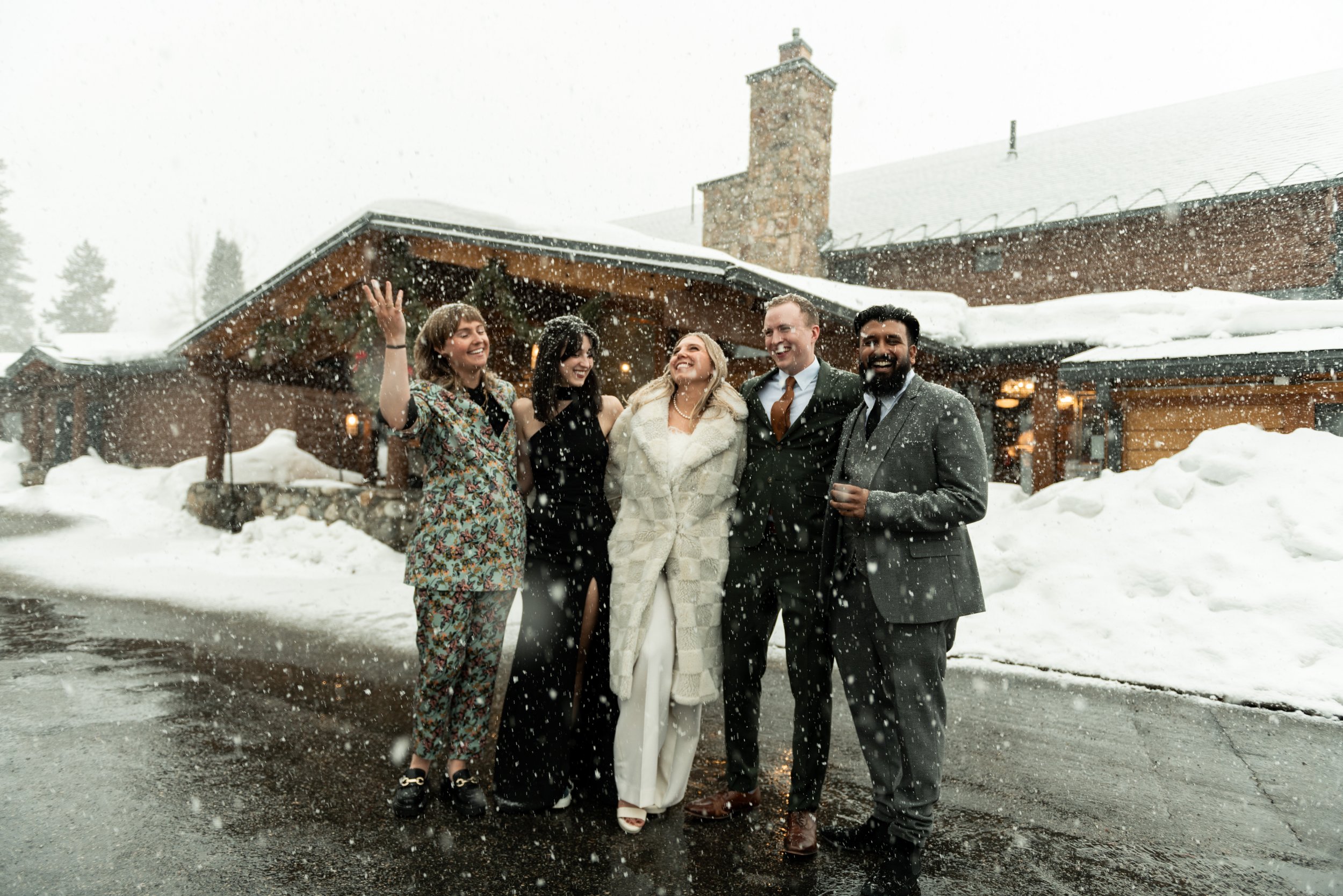 keystone ranch wedding ski elopement colorado winter