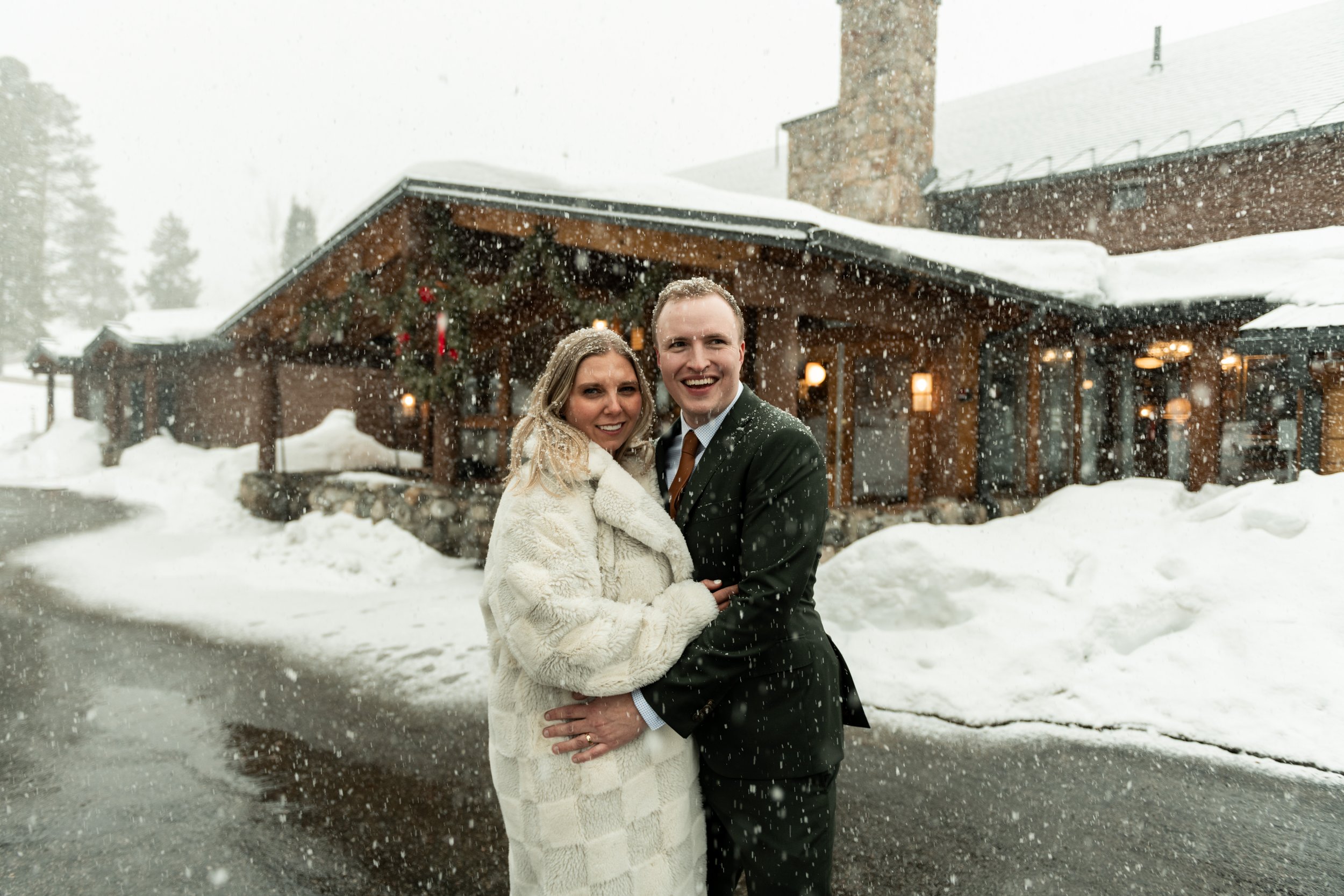 keystone ranch wedding ski elopement colorado winter