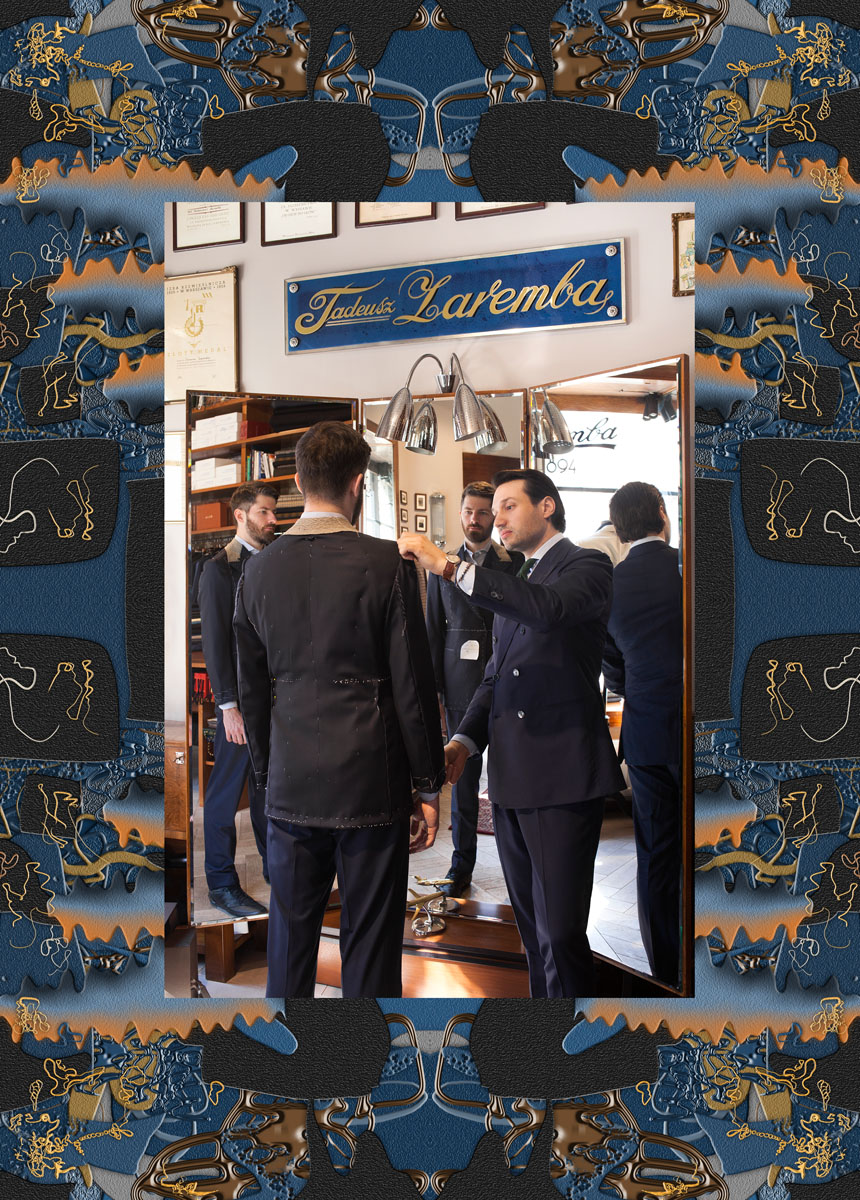 Zaremba Bespoke Tailoring, Nowogrodzka 15 Street Warsaw, 2016. Photo: Agata Wrońska