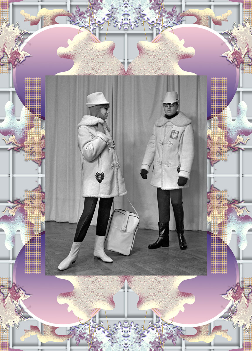 Clothes designed by Stanisław Kudaj for the Polish team at the 1968 Winter Olympics in Grenoble, September 1967. Photo: Tomasz Prażmowski / msit ©Forum