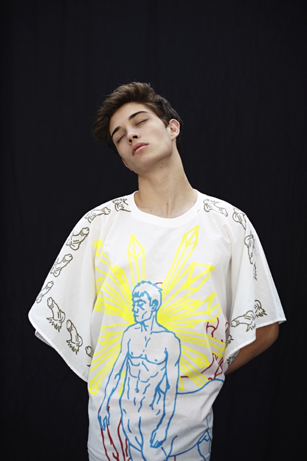 Francisco Lachowski wears Marios Dik, photography by Aline & Jacqueline Tappia @ Studio Repossi | Styling by Lorenzo Posocco @ Glow