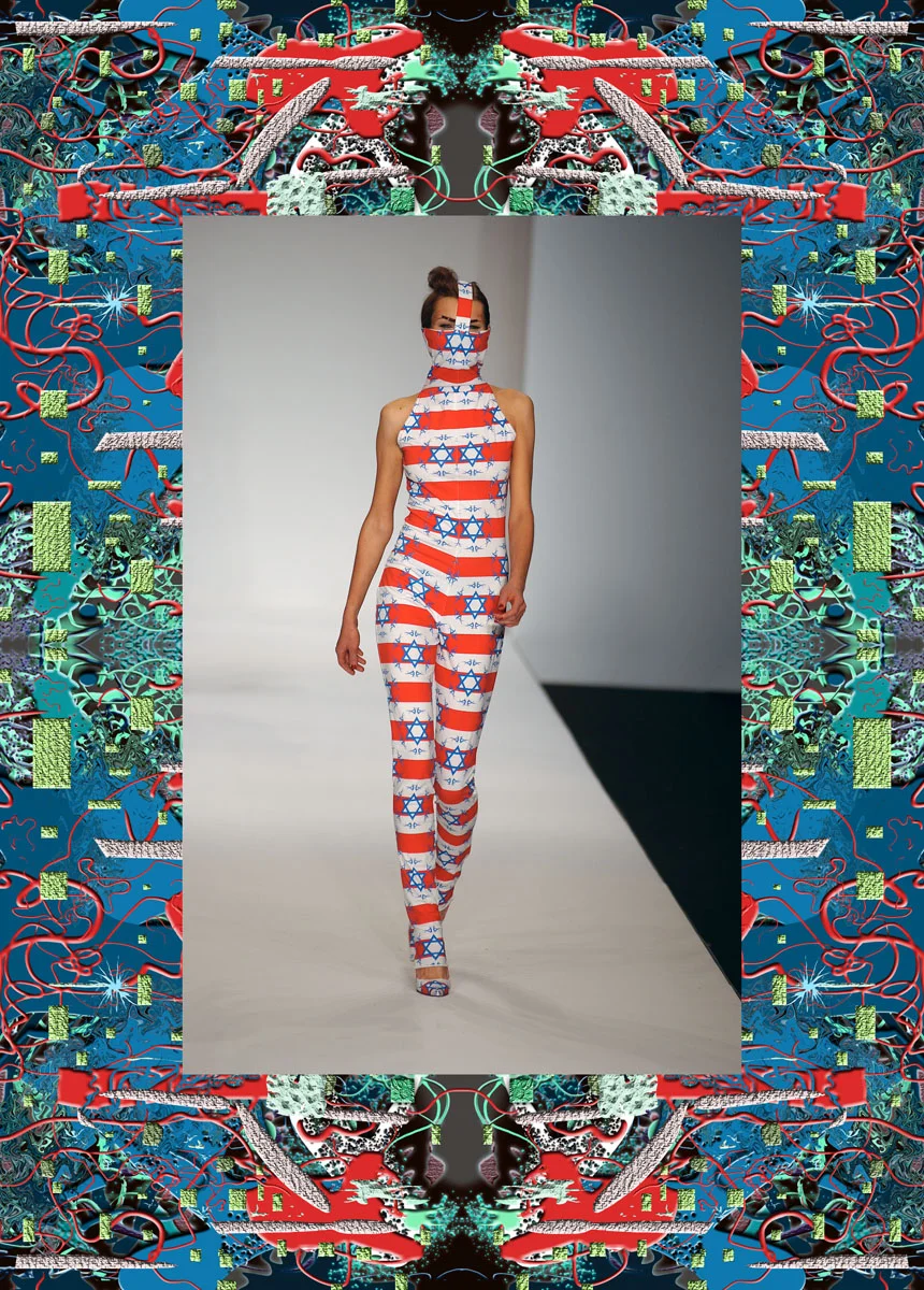 Arkadius United States of Mind collection, s/s 04, London Fashion Week. Photo: Steve Wood, courtesy of Arkadius