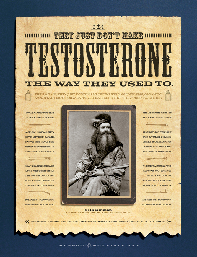 Museum of The Mountain Man I co-wrote and designed four posters total for this Pinedale, Wyoming museum, a true hidden gem.
