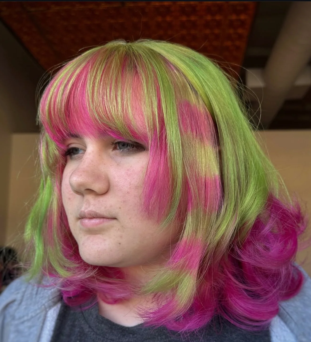 Pink and Green Neon Wolf Cut by Abby.jpeg