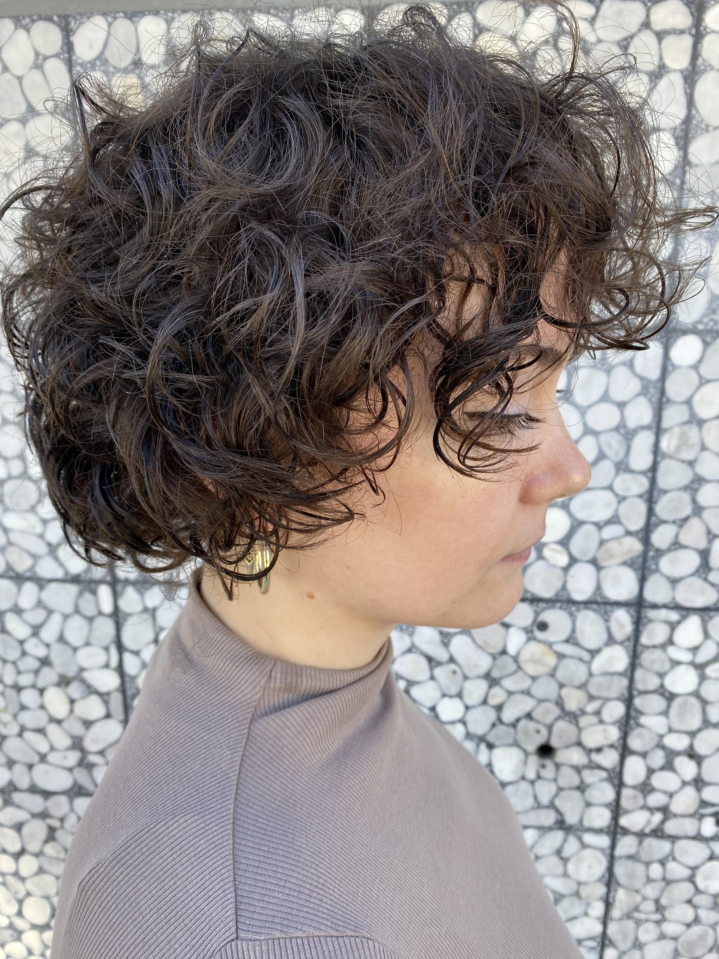 Tiny Curly Bob by Casey 