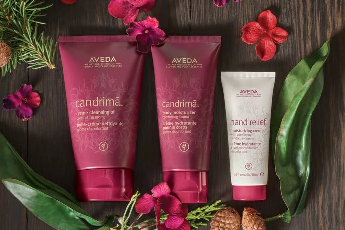   PACKAGING &nbsp; Aveda's seasonal Candrima aroma, 