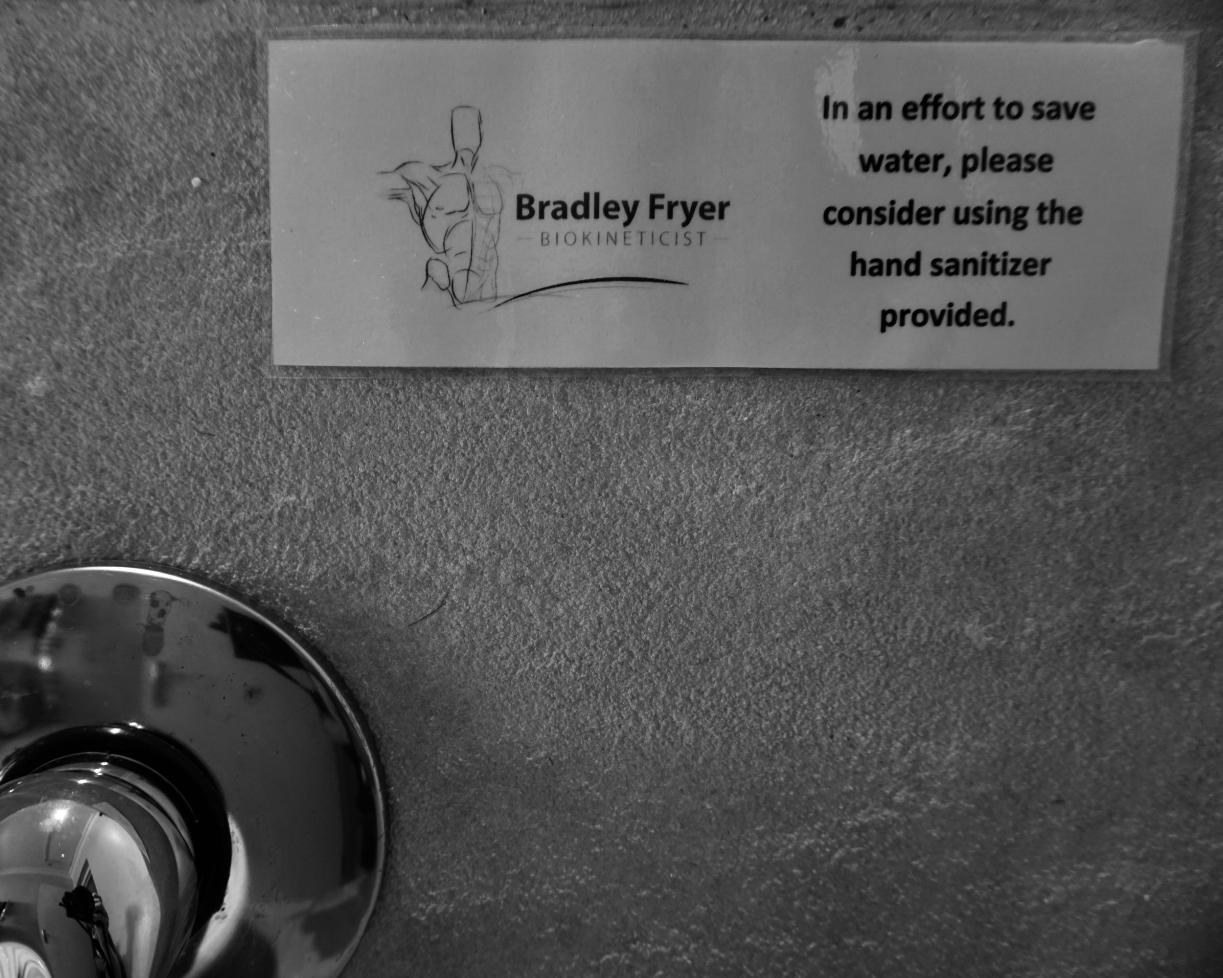 Stellenbosch: Notices in Bradley's Bathroom