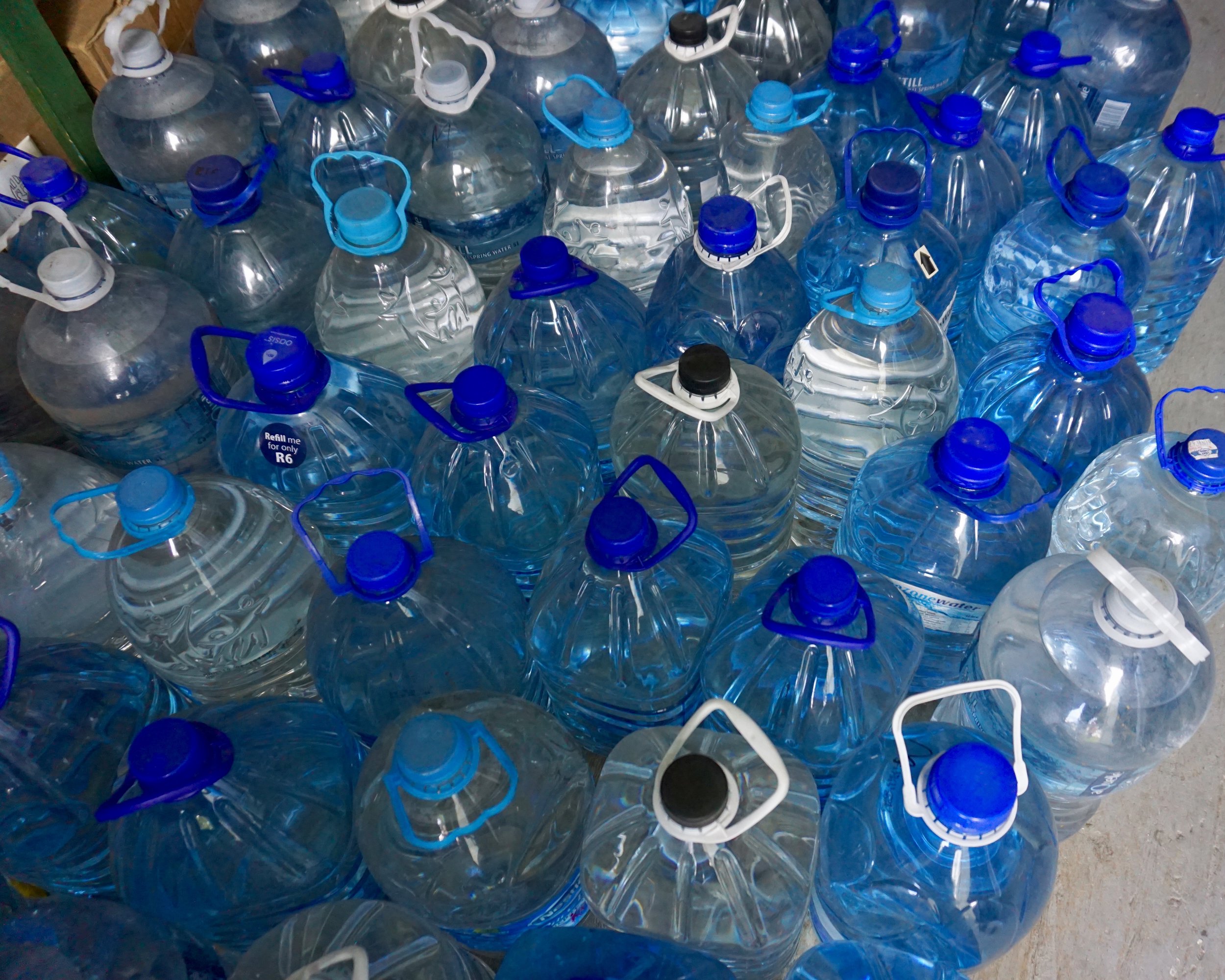 Western Cape: Bottles of Water Donated to a Hospice