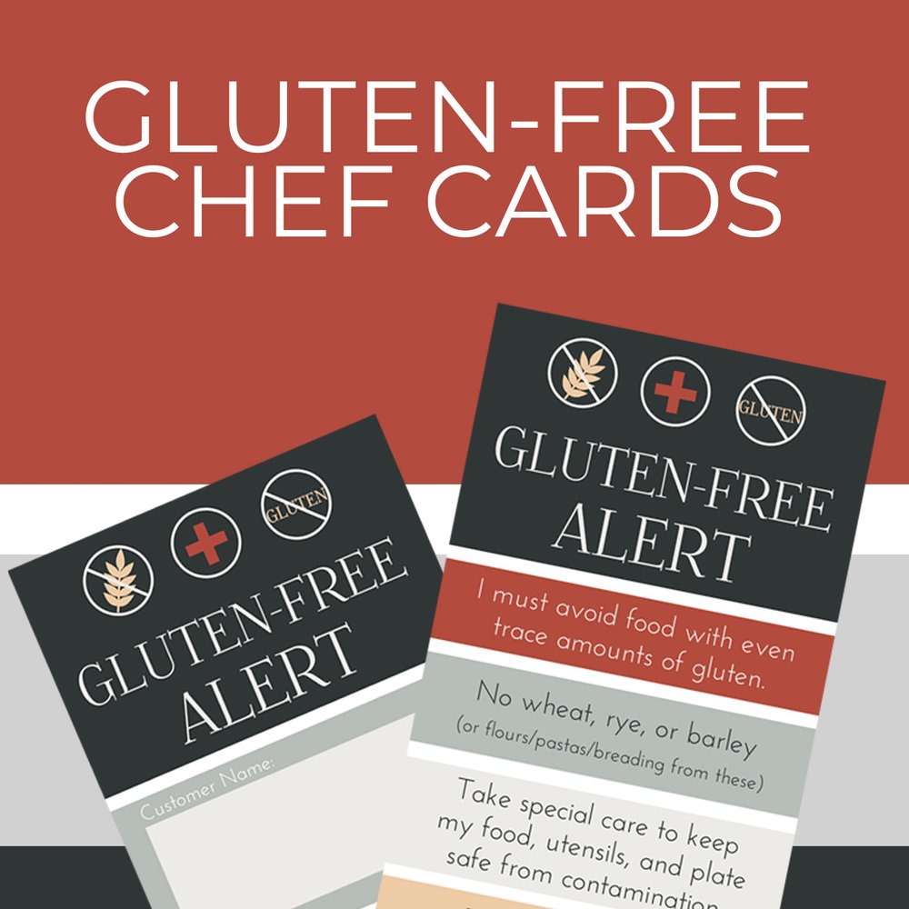 Gluten-Free Chef Card Printable — Kathy Thornburg