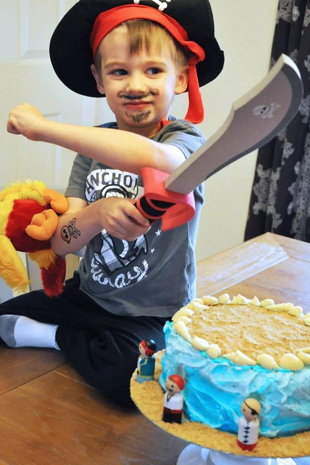Every year is special, but I was especially fond of Milo’s pirate birthday cake.