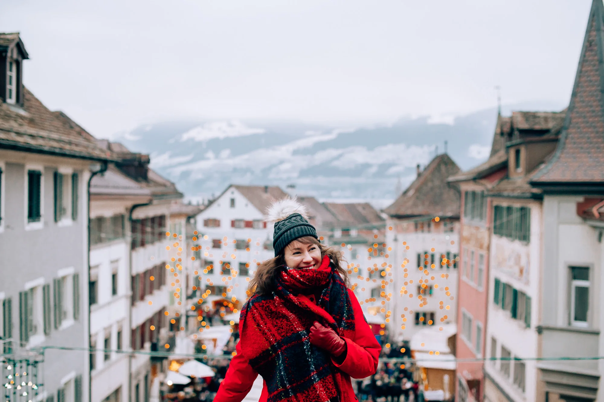 View of the Alps in Rapperswil