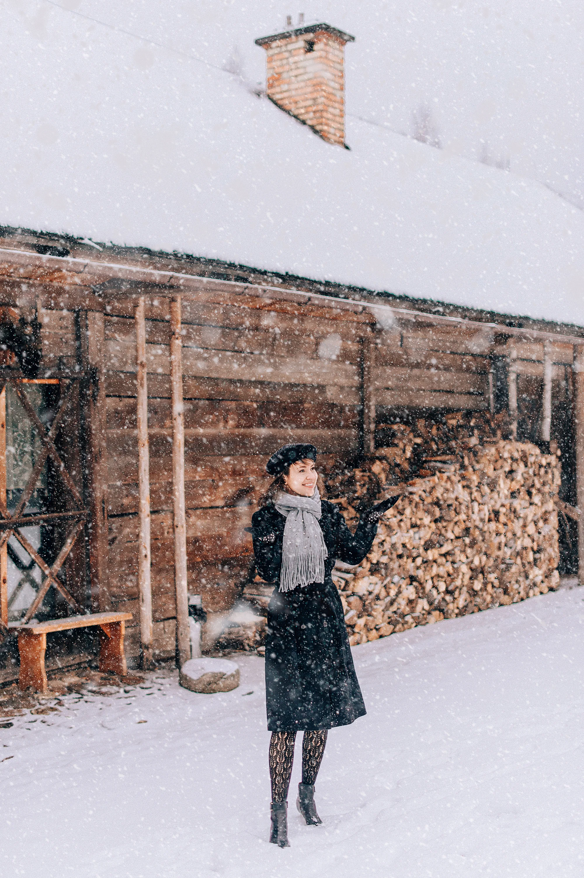 Snow greeting us in Poland