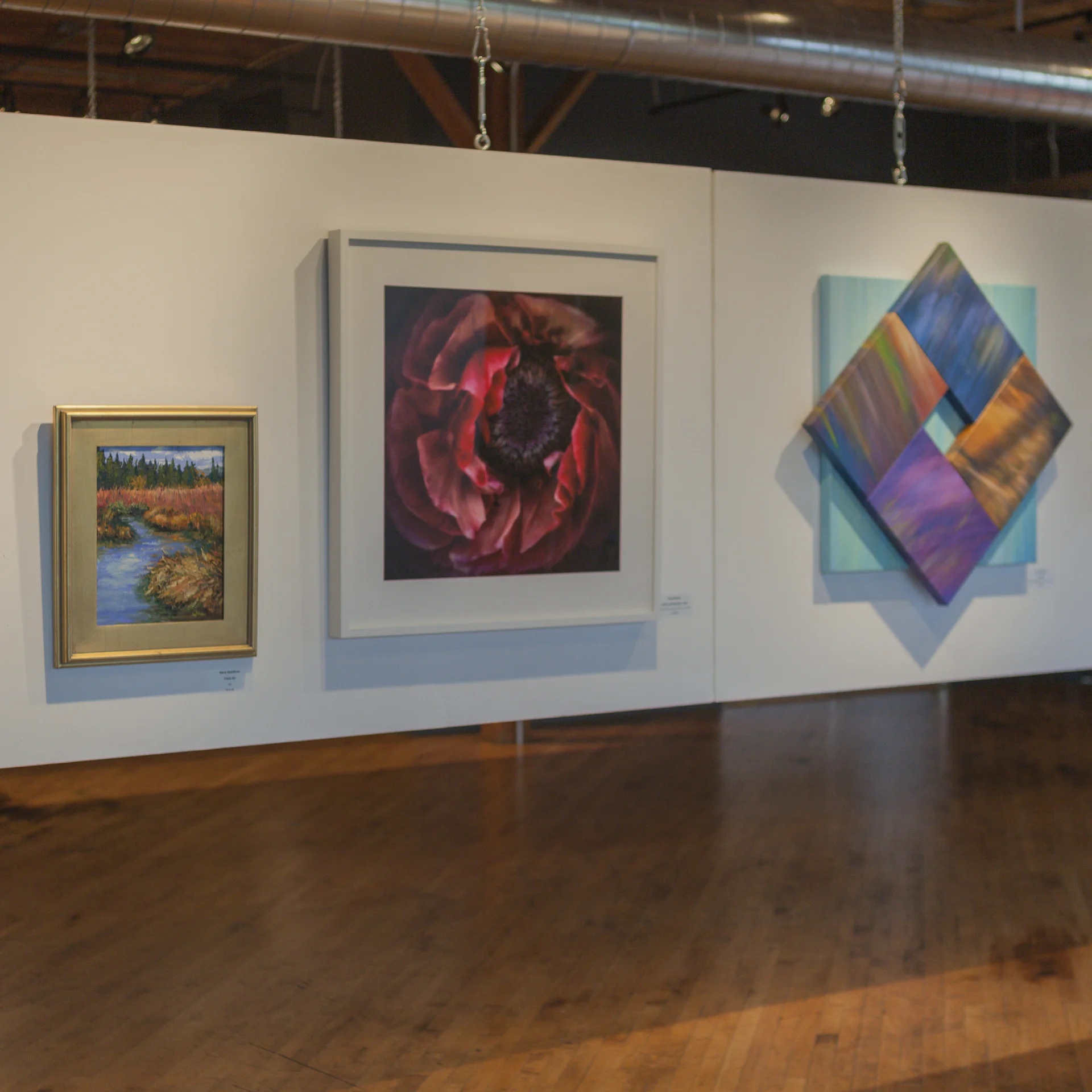 Center of Attraction - Red, NEMAA Fall Fine Arts Show, Installation View
