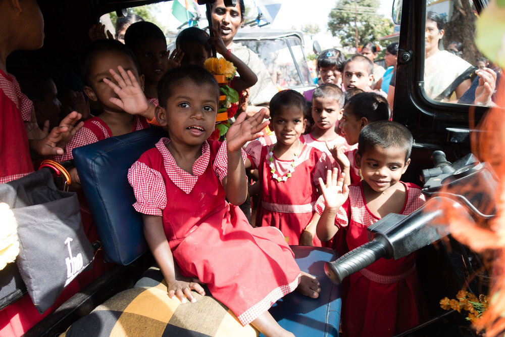 The kids loved our rickshaw