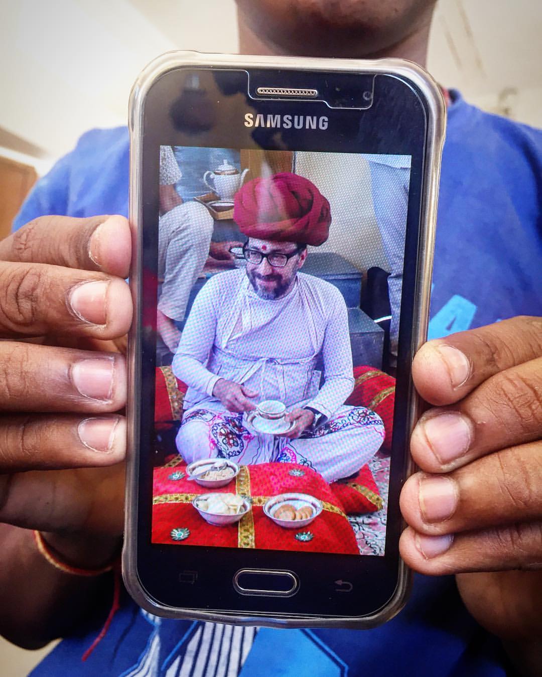 I visited small tribal villages in Rajasthan and was invited to opium tea cookies with the local tribesmen. I got to dress up and there is photographic proof. Don't ask me how to make that turban.