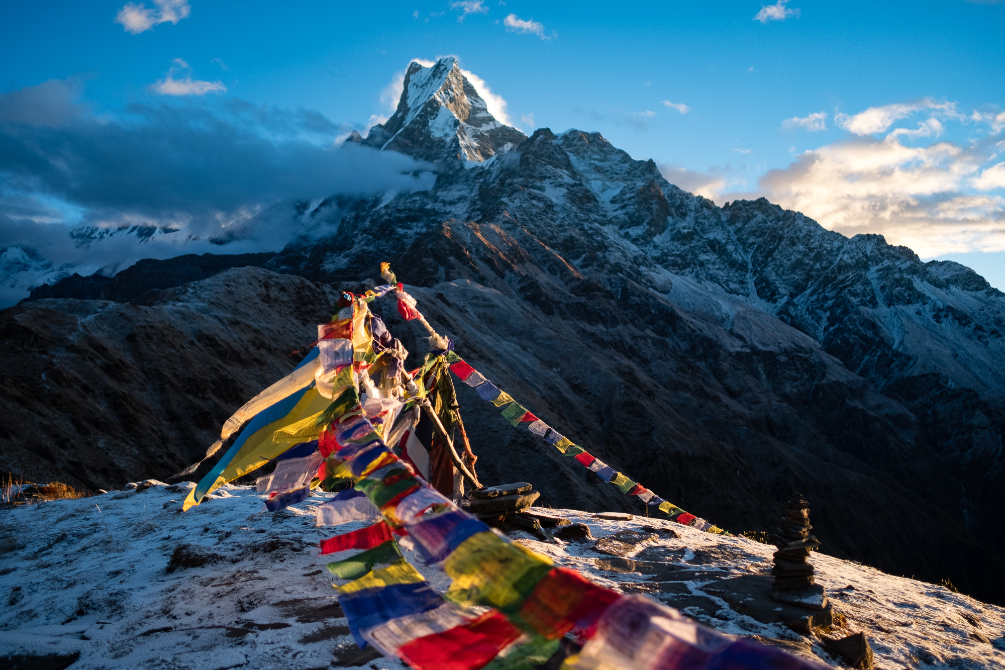 At Mardi Himal base camp. Another mountain in Nepal. My last trek of the year.