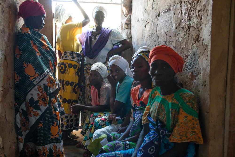 Women outside of Mombassa, Kenya waiting their turn to b examined for obstetric fistula.