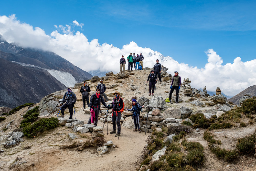 Took a group to photograph in Nepal, and trekked to Everest Base Camp, Nepal.