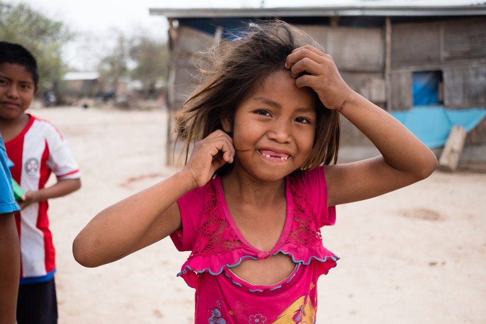 A young girl in the Chaco, Paraguay. Its a tough life in the Chaco.
