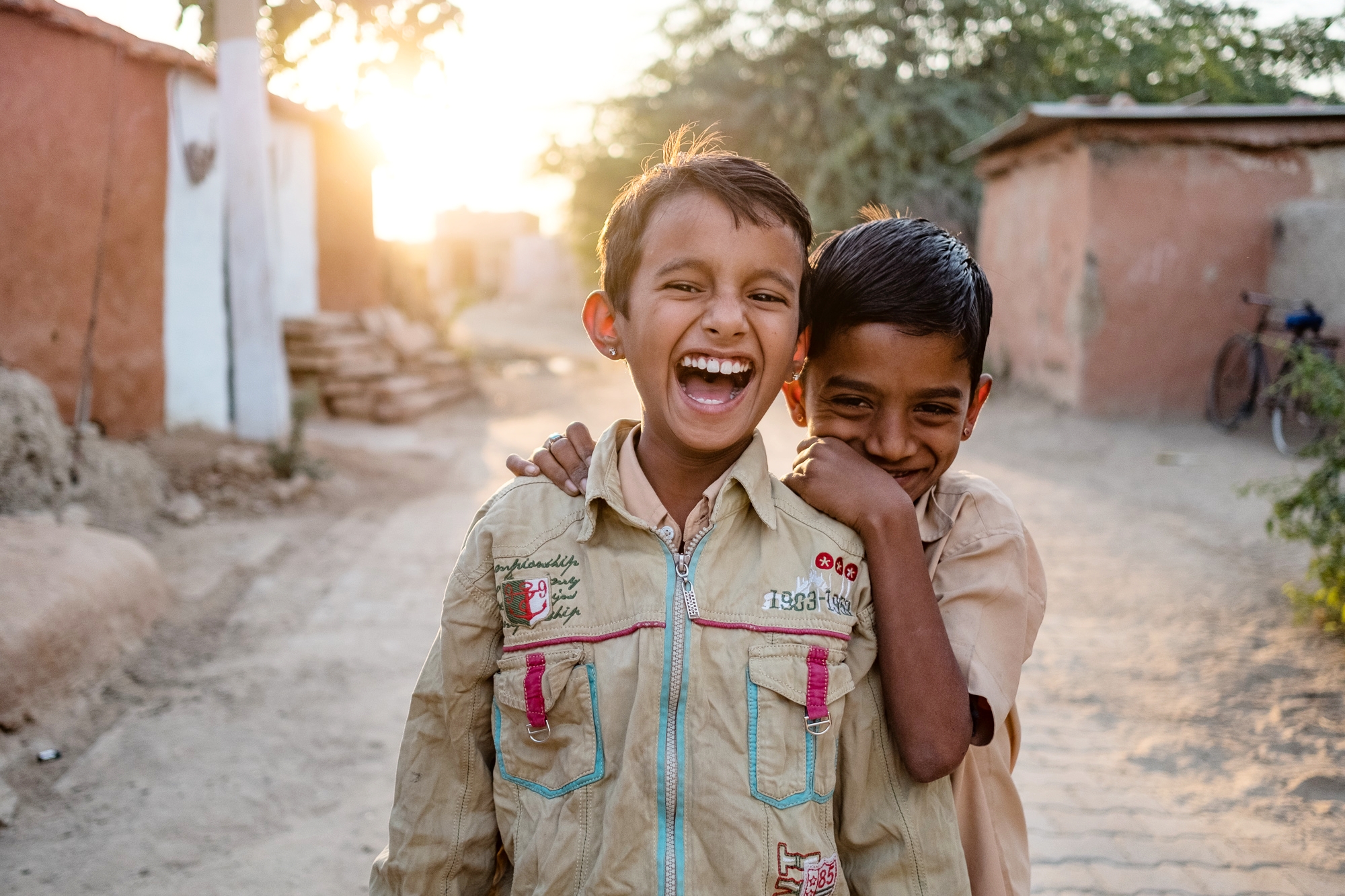 "Happy boys" No matter what peoples circumstances are, they can be happy. India, one of my favorite places.