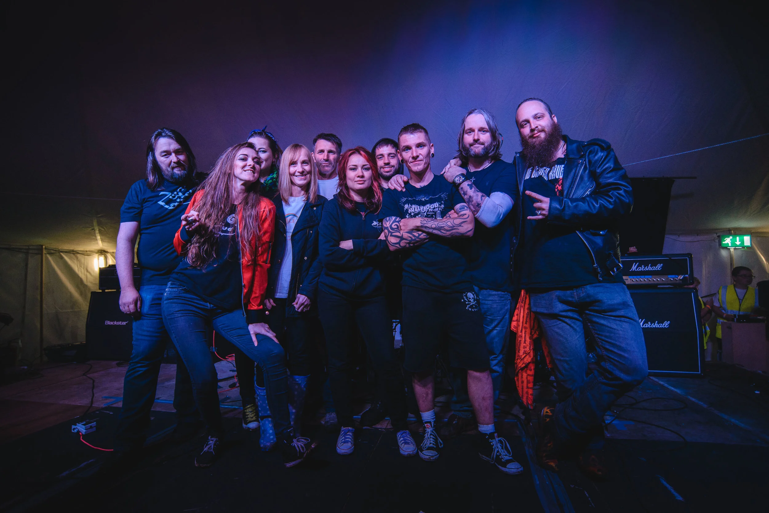 The Amorettes and fellow Stramash rockers The Broken Ravens.