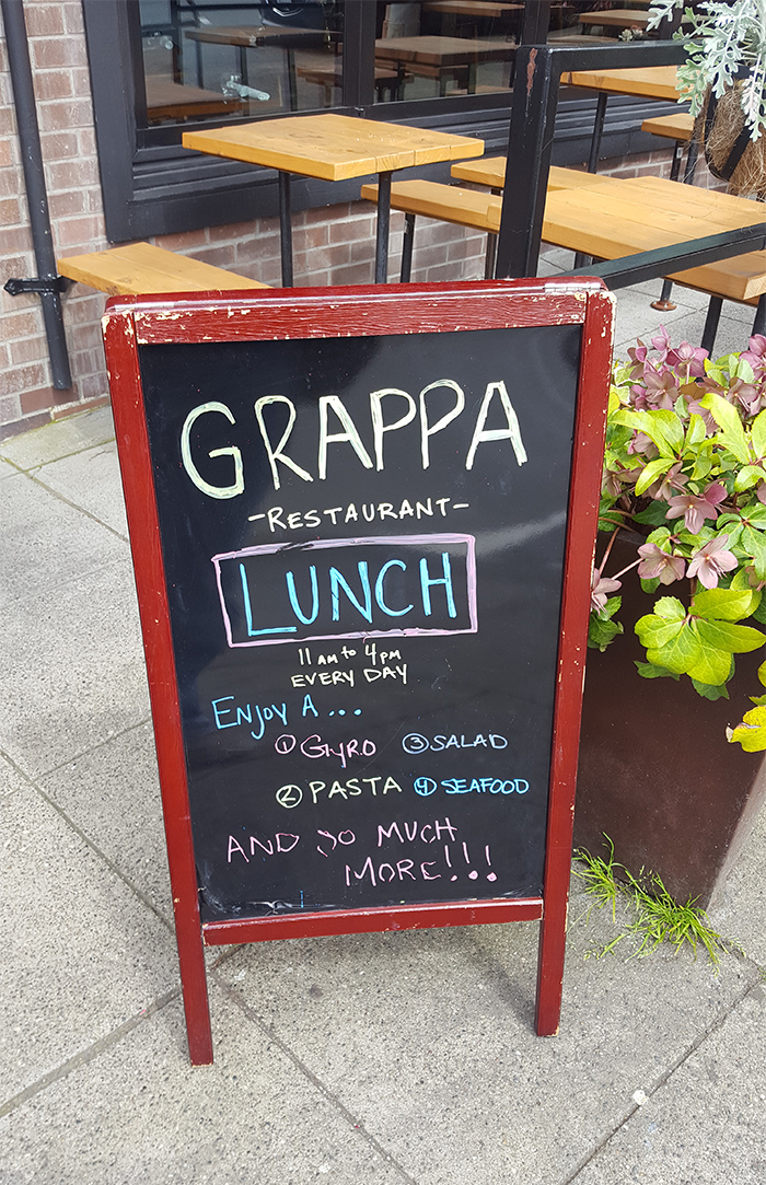 Queen Anne Lunch at Grappa Seattle — Grappa