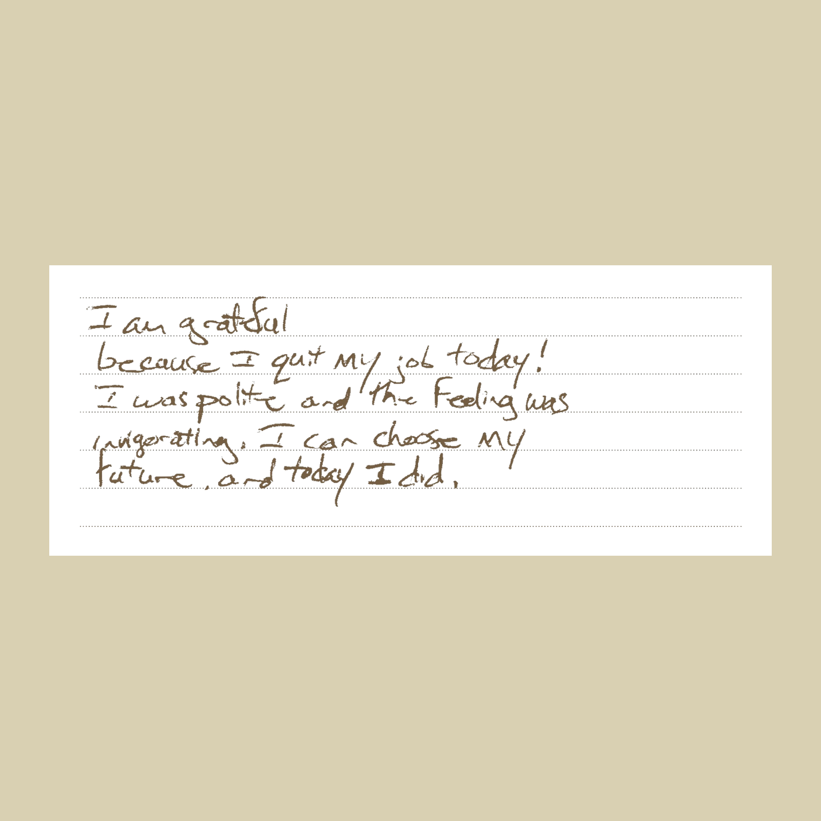 From the Coffee Table Book: “I Can Choose My Future”