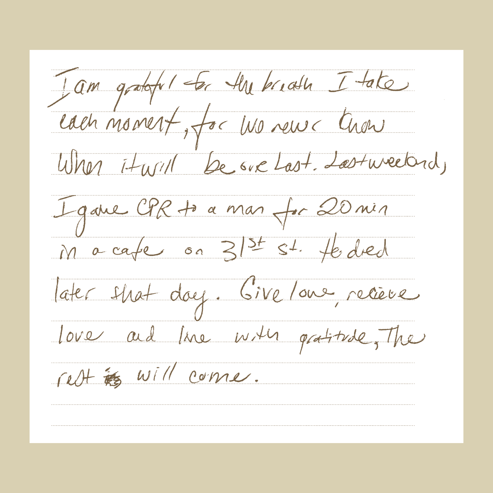 From the Coffee Table Book: “The Breath I Take”