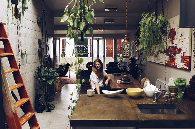Charlotte Rust home, via The Garden Edit