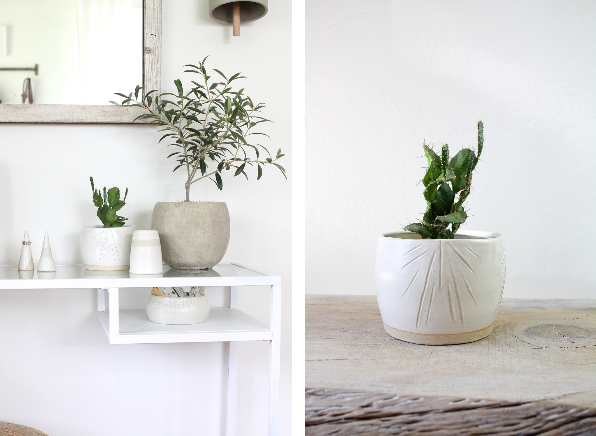 Ceramic Tabletop Planter via Wild Poppy Goods