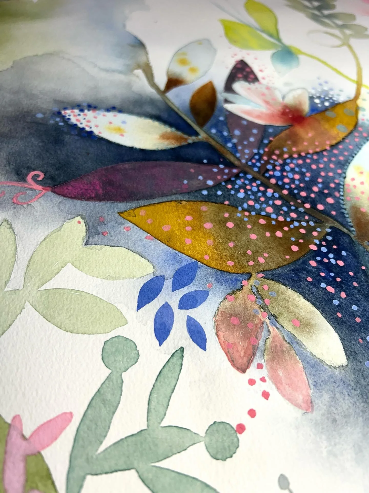 Glimpse of work in progress 
.
.
.
.
.
#watercolor #watercolorpainting #watercolour #watercolourdesign #watercolorpainting