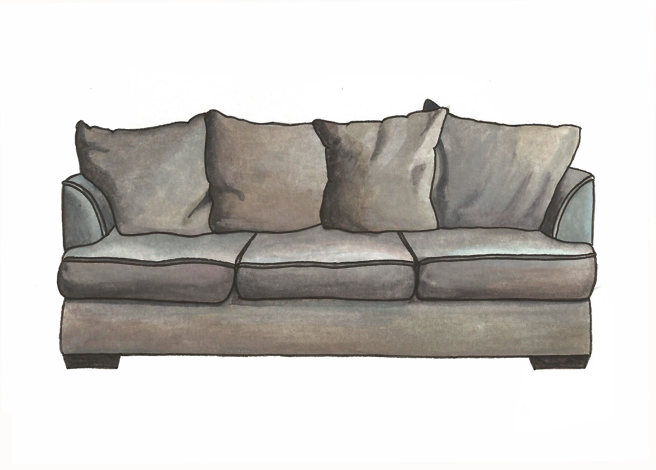 Custom Couch - brown