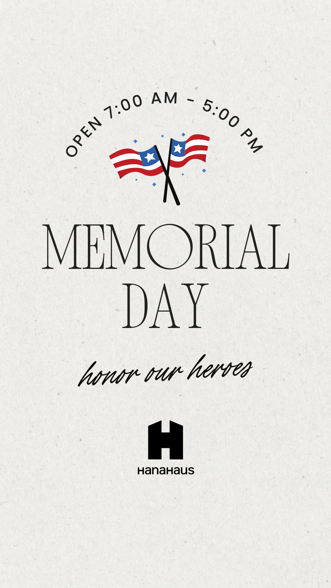 Memorial Day | Hours Effected