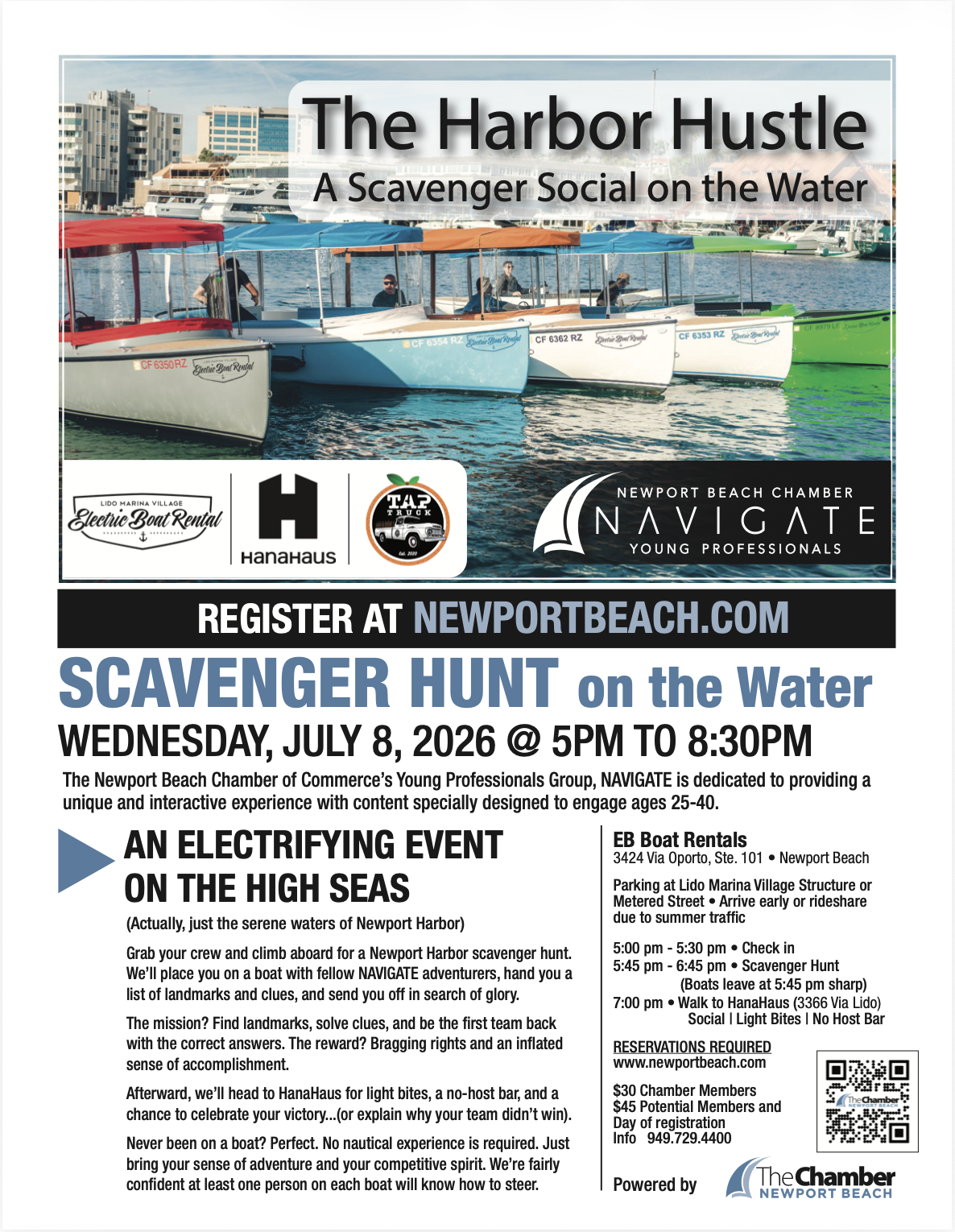 July NAVIGATE: The Harbor Hustle – Scavenger Hunt on the Water