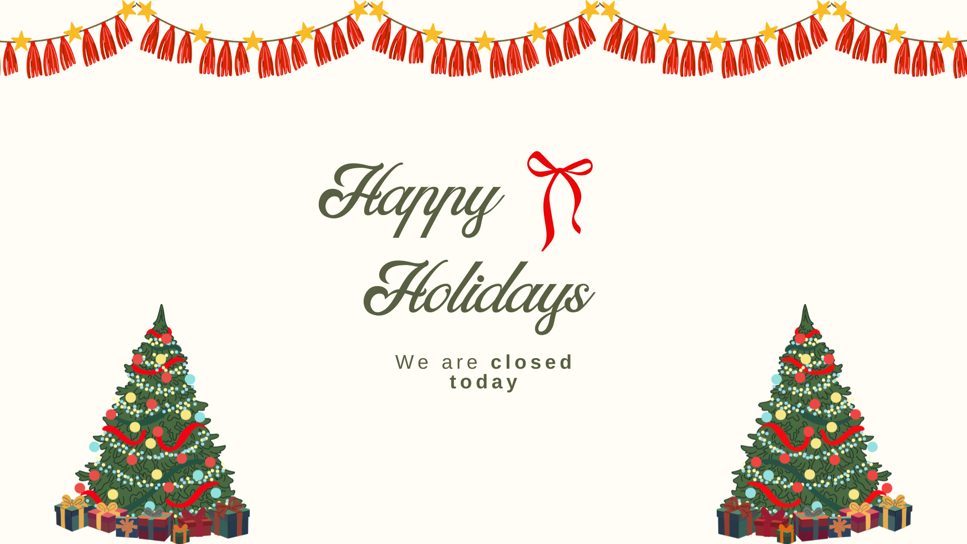 Christmas Day | HanaHaus Hours Effected
