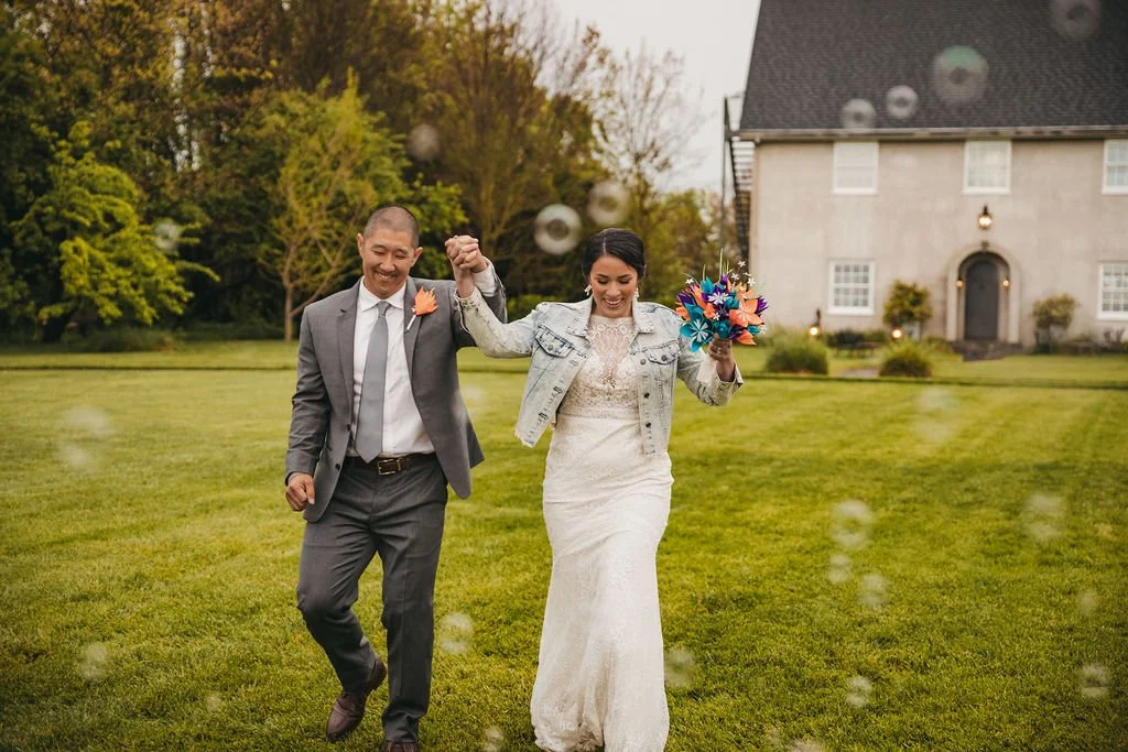 Bride and groom grand entrance