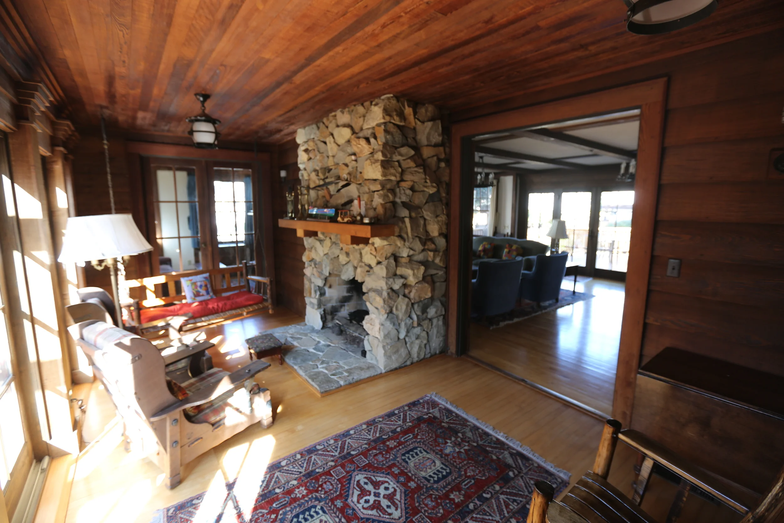   Den, with second fireplace.  