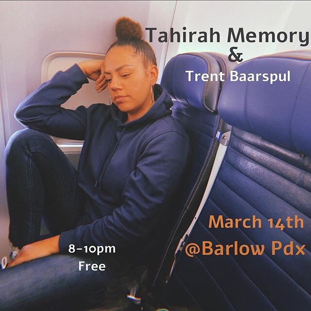 We have MORE live music happening this Saturday, March 14th.  Come listen to Tahirah Memory &amp; Trent Baarspul! Ever relevant singer/songwriter, @tahirahmemory, is a Portland native. Described as having &ldquo;&hellip;a beautiful instrument, a trul