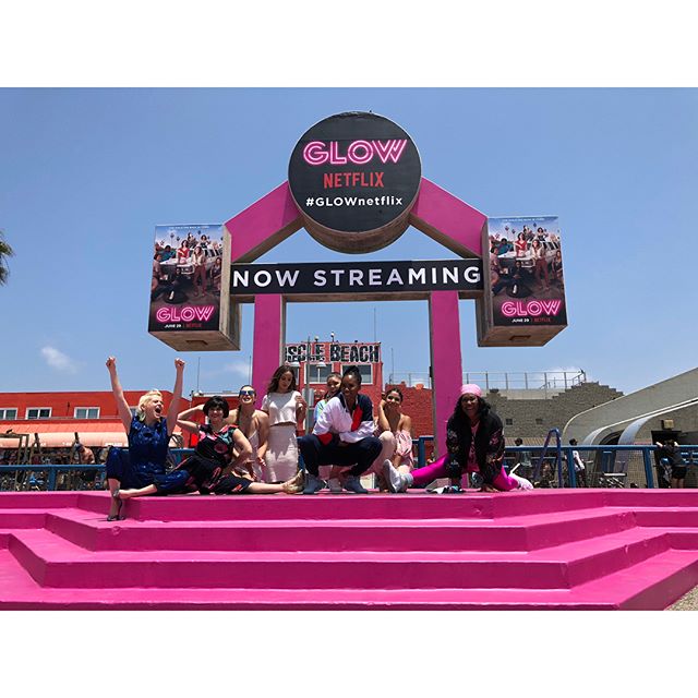 We had a blast doing the sound &amp; AV setup for the @glownetflix event today at the iconic Muscle Beach in Venice! The perfect way to start the weekend ✨