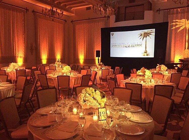 We were honored to do the projection, sound &amp; lighting for the @bh_chamber Best of Beverly Hills Golden Palm Awards at the beautiful @montagebh last night! What a great evening honoring the best of our city, Beverly Hills! ✨Congrats to the winner