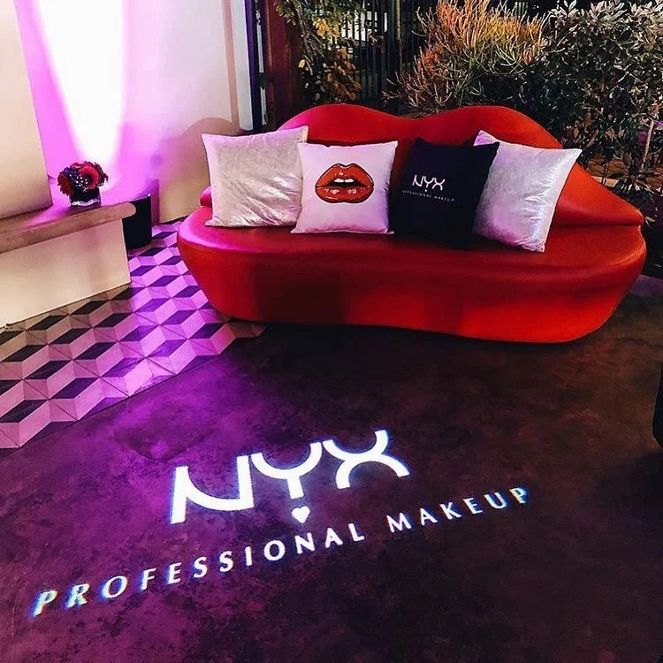 Throwing it back to last month&rsquo;s @nyxcosmetics Candy Slick Launch Party at @casitahollywood | Lighting and custom built silhouette screens by @padanoproductions